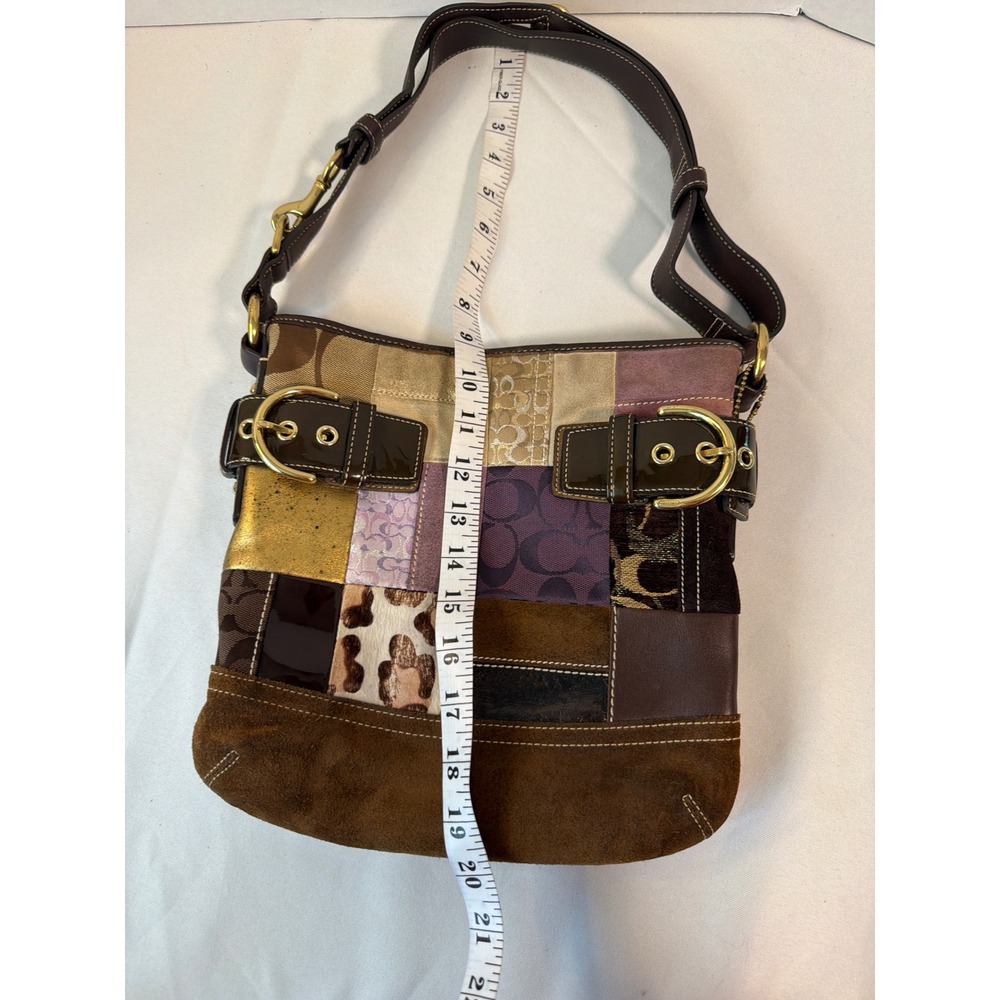 Coach Patchwork Crossbody Women Medium Multi  Holiday Gallery Bag 3573 - Picture 9 of 9